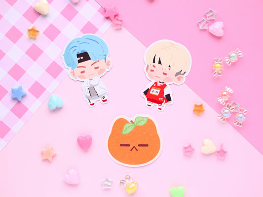 Yoongi Agust D Suga BTS  waterproof Vinyl sticker Die cut seom island game chibi