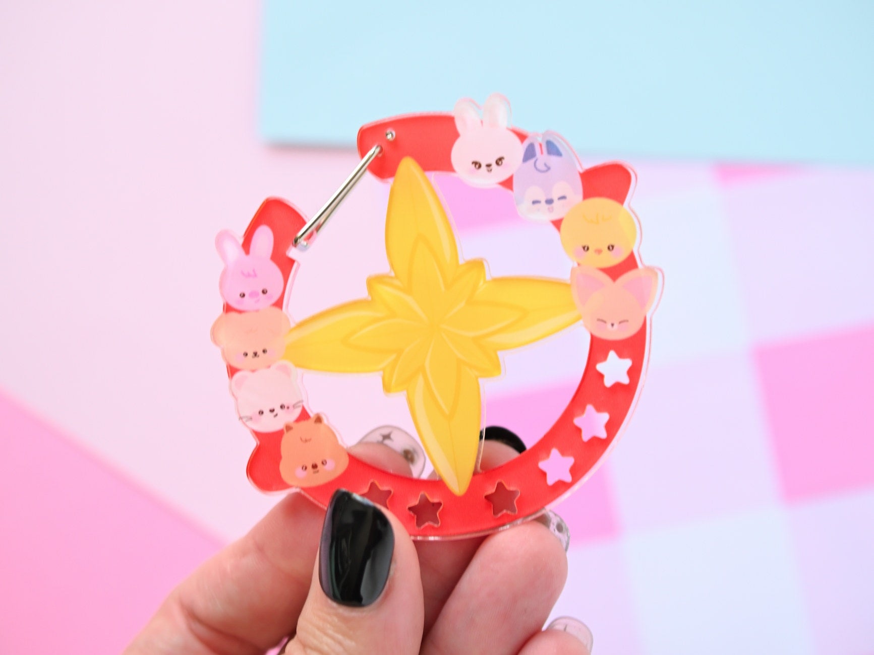 skzoo Stray Kids carabiner acrylic kpop charm keychain – Kawineko