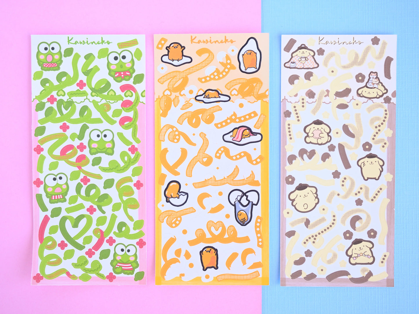 Sanrio inspired deco stickers sticker sheets color core, Japanese