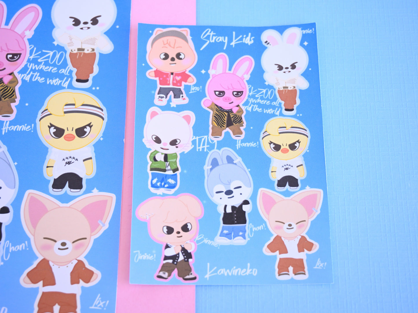 Stray Kids 5 stars inspired stickers SKZOO SKZ