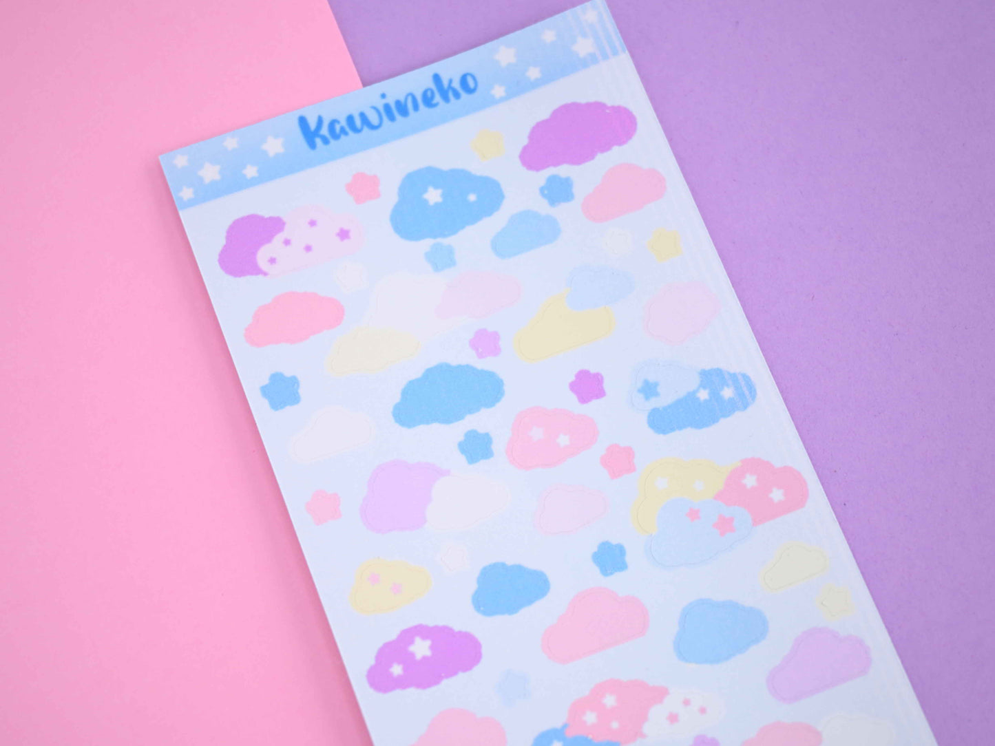 Rainbows and Clouds sky little decos sticker sheets