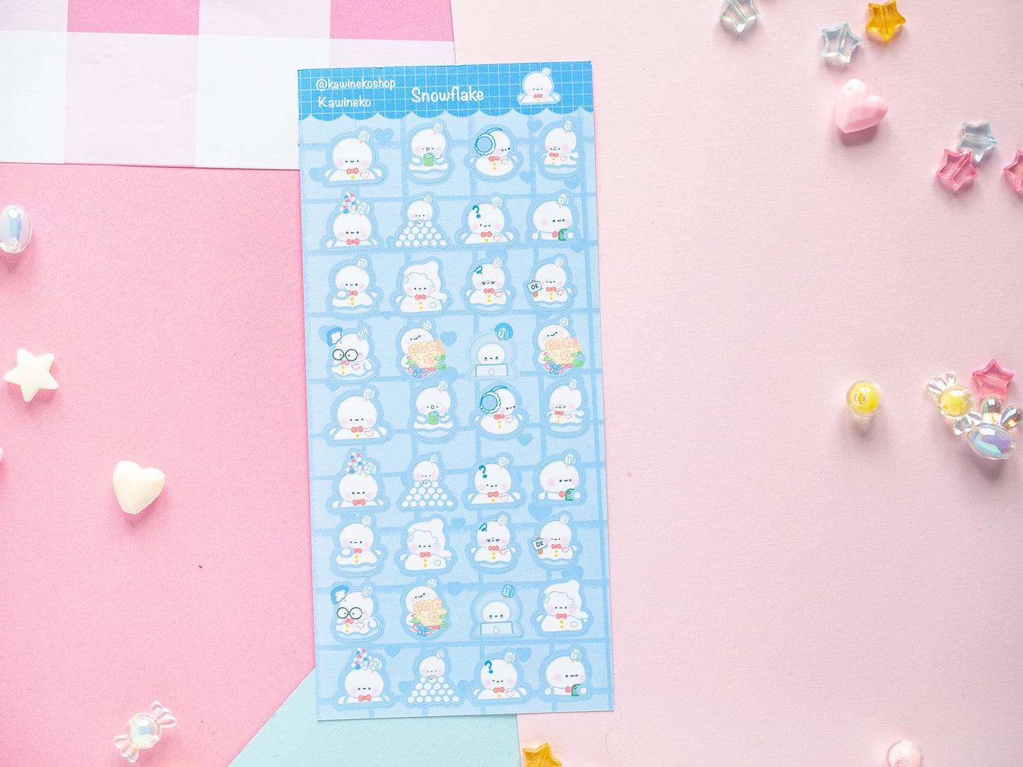 Love and Deepspace emotes deco sticker sheet cute faces lads