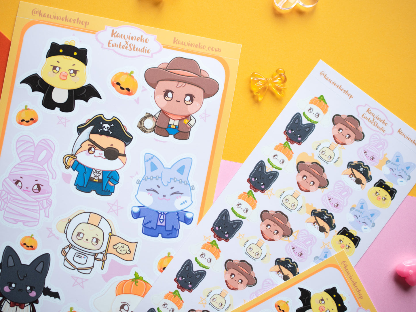 Spooky Halloween Aniteez inspired stickers Ateez sticker sheet kpop