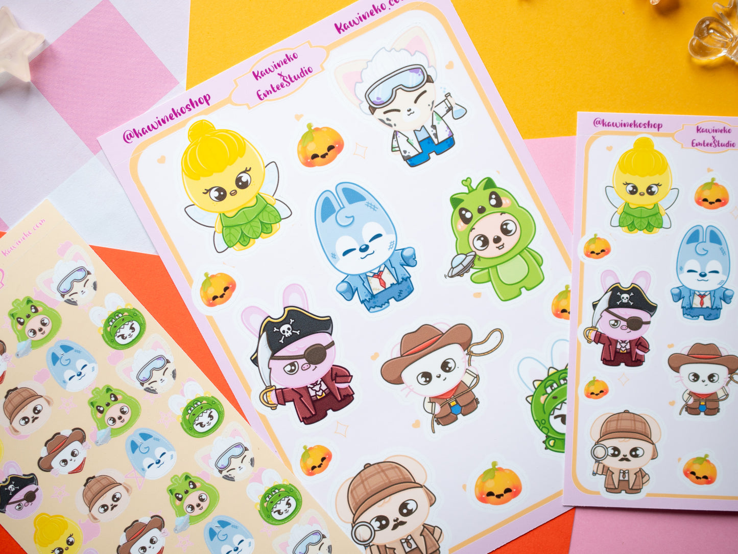 Spooky Halloween skzoo inspired stickers sticker sheet kpop stray kids skz