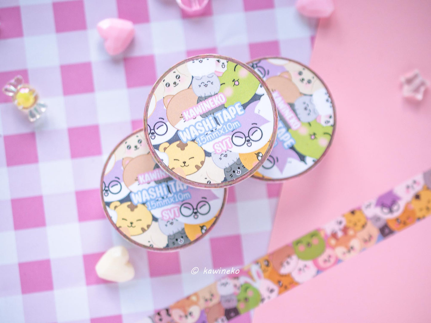 SVT seventeen carat washi tape merch kpop cute stationery