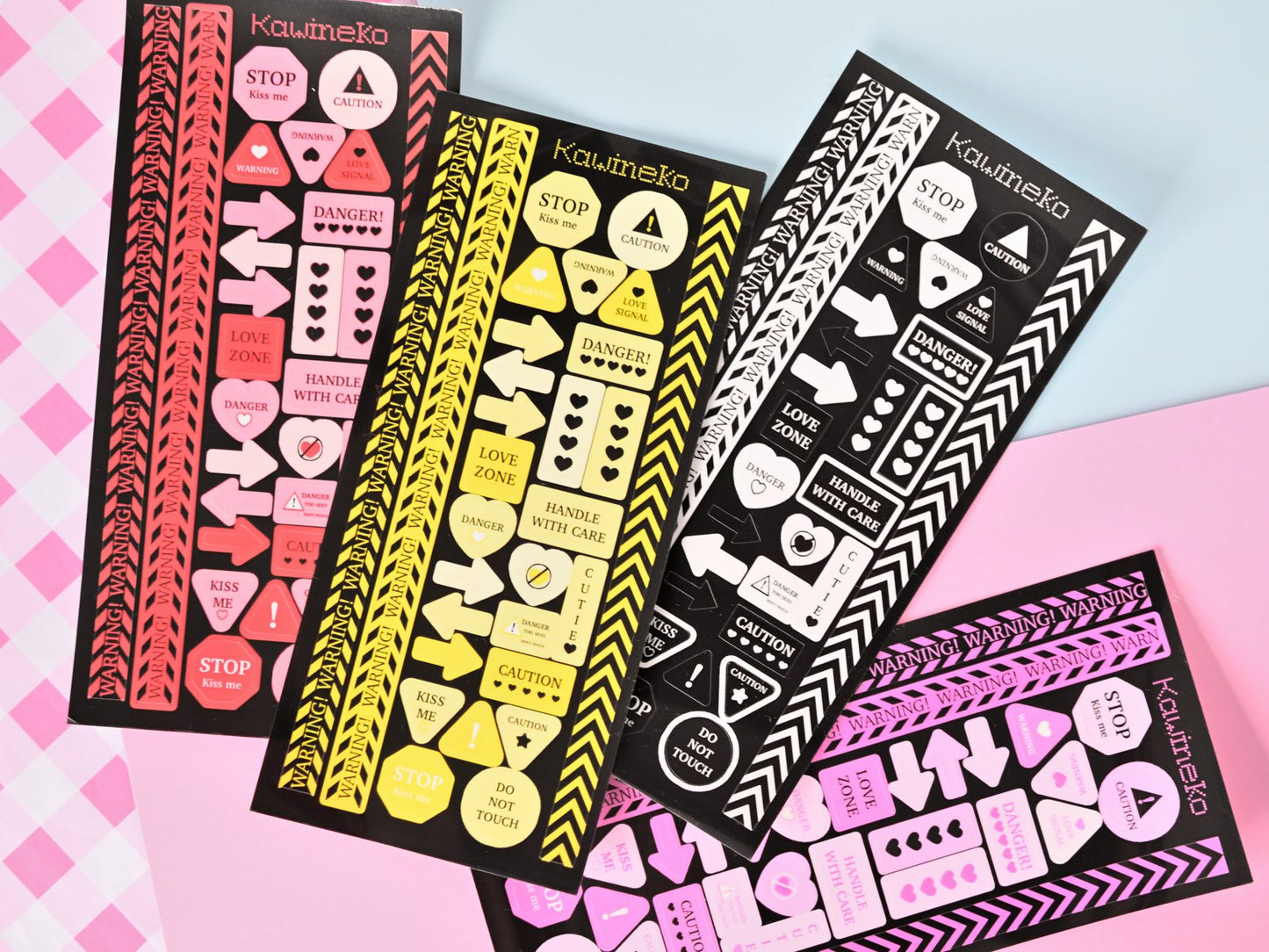 Warning and decos sticker sheets
