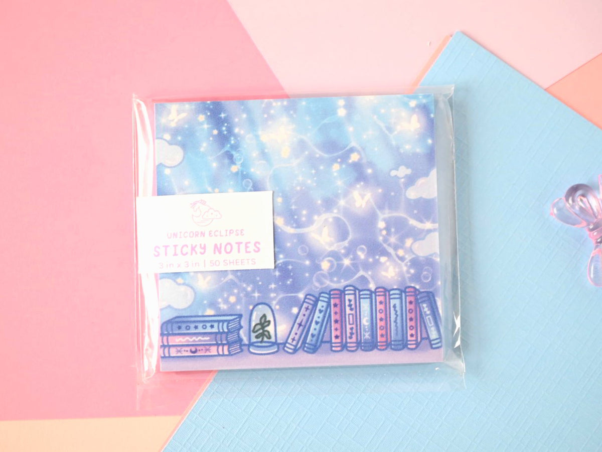 Reading Room stationery by Unicorn Eclipse notebook journal sticky notes memopad washi tape