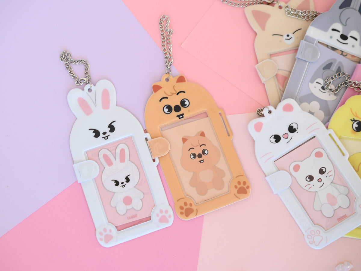 SKZOO hug pvc holders photocard holder cute stray kids keychains