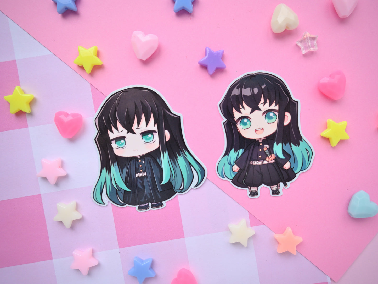 Muichiro Tokito Demon Slayer waterproof Vinyl stickers Die cut anime manga