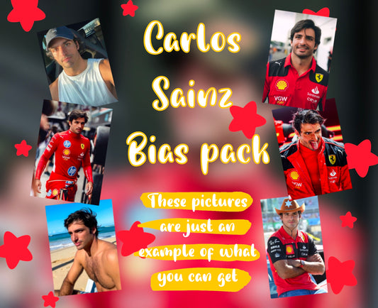 Carlos Sainz F1 driver  Bias pack (read description!) photocards Ferrari