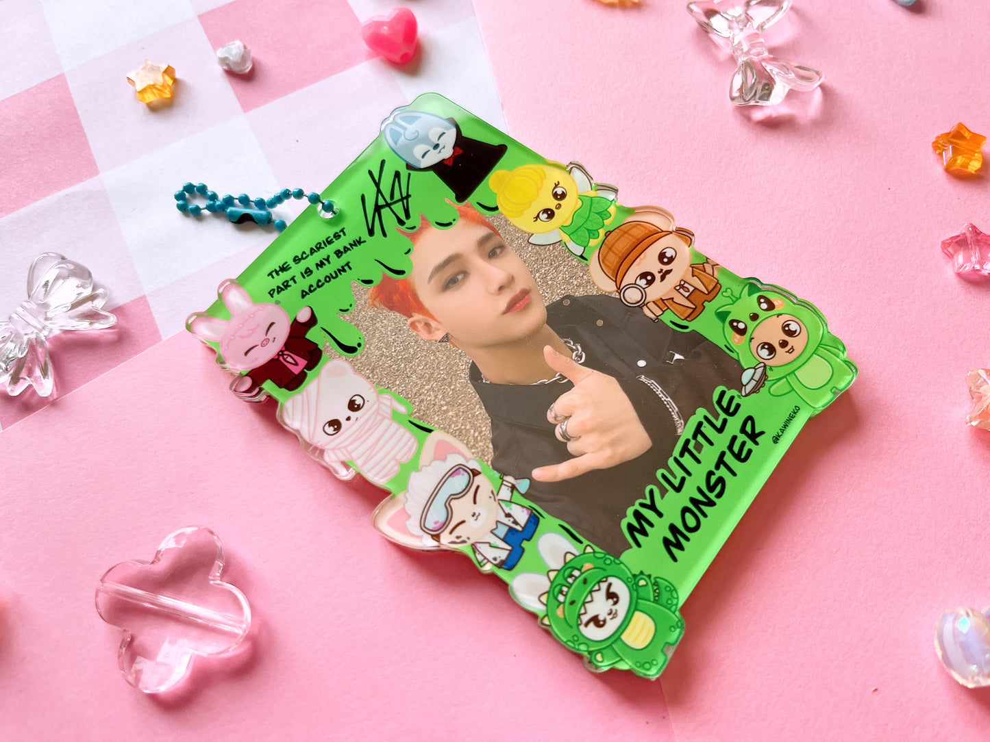 skzoo SKZ Stray Kids Double Window pc holder acrylic card holder kpop photocard cardholder keychain SKZOO