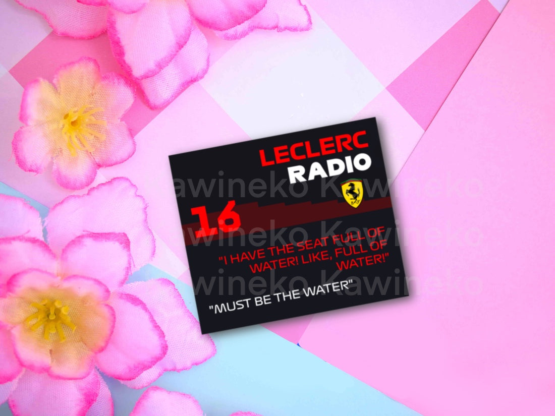Charles Leclerc F1 driver radio waterproof Vinyl stickers Die cut team Ferrari