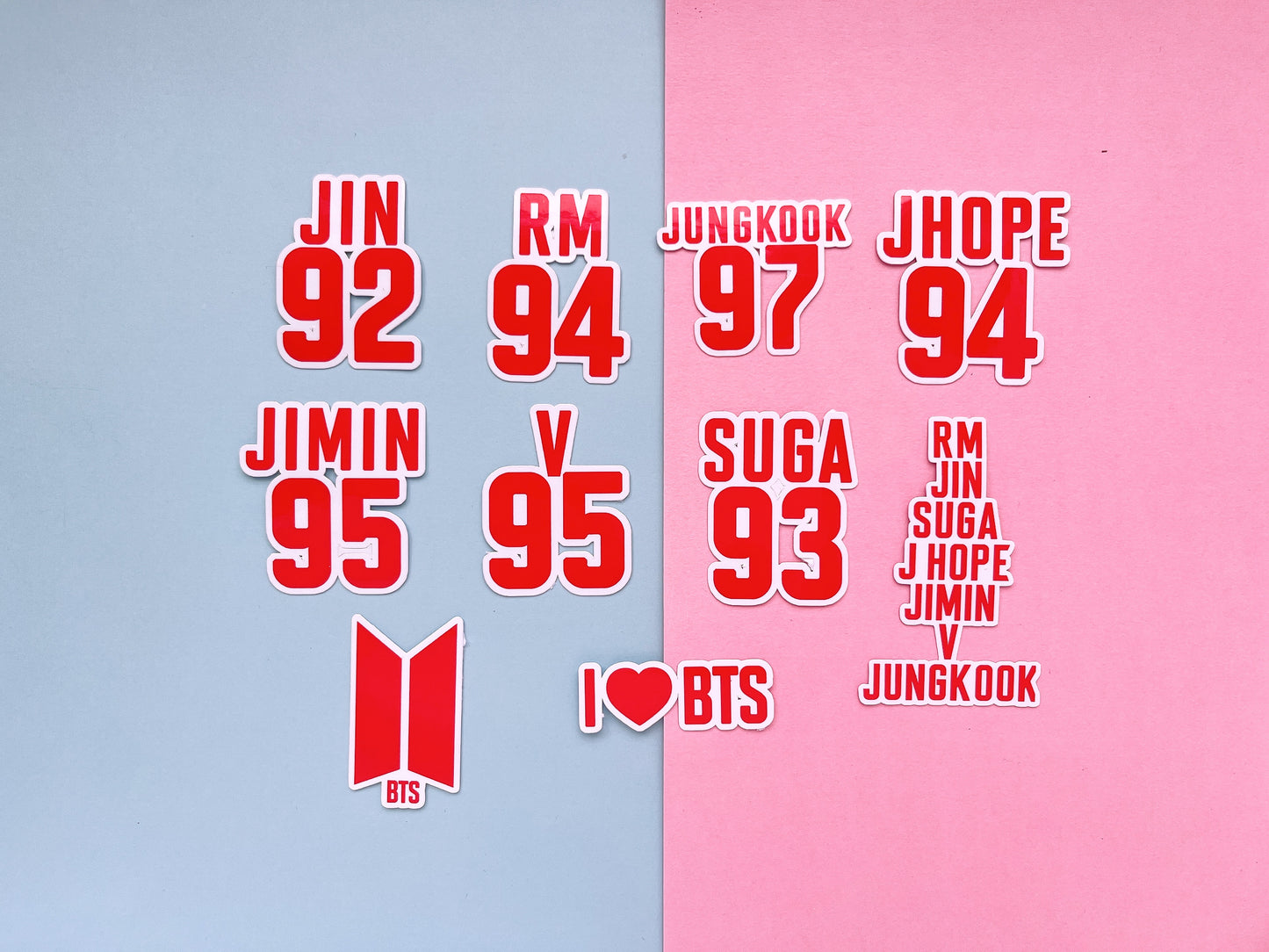 BTS tour waterproof arirang stickers Die cut bangtan
