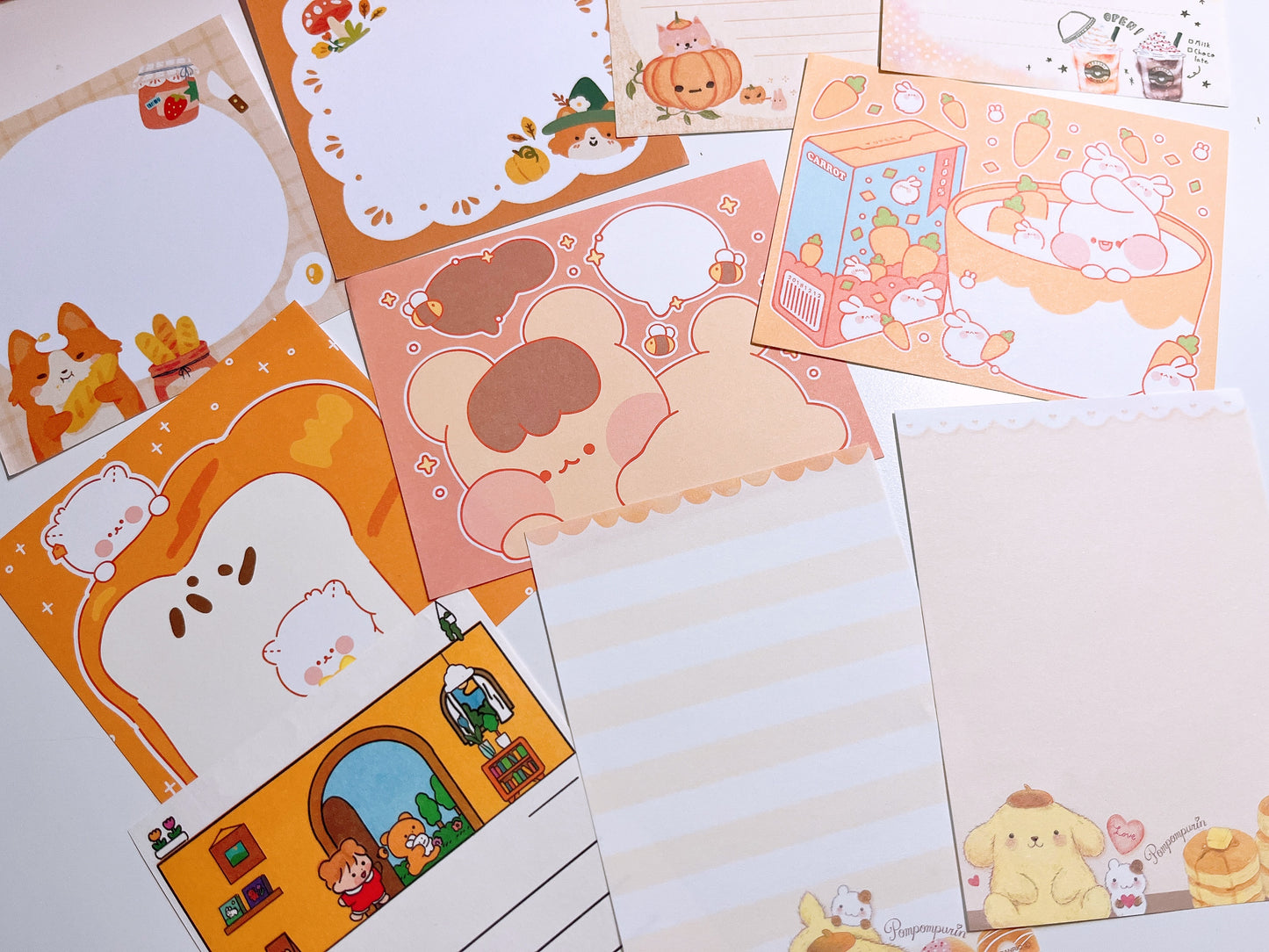 Little cute japanese memosheet set stationery journaling supplies penpaling