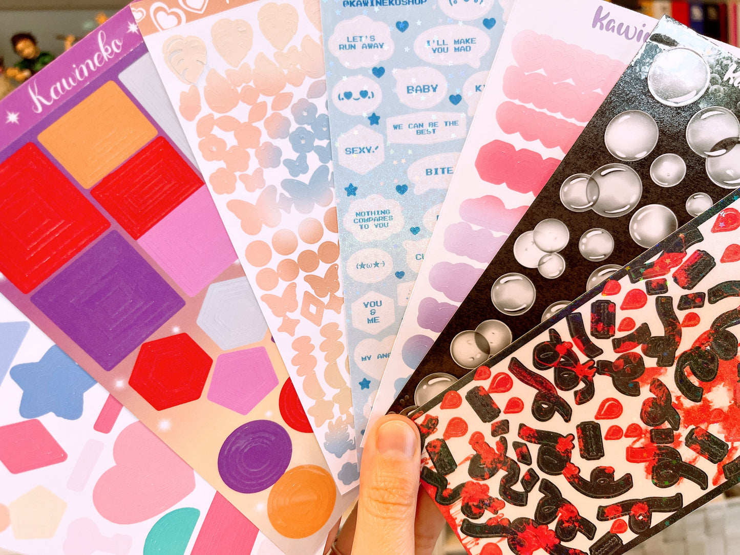 Pick your oops sticker sheet!, happy accidents!