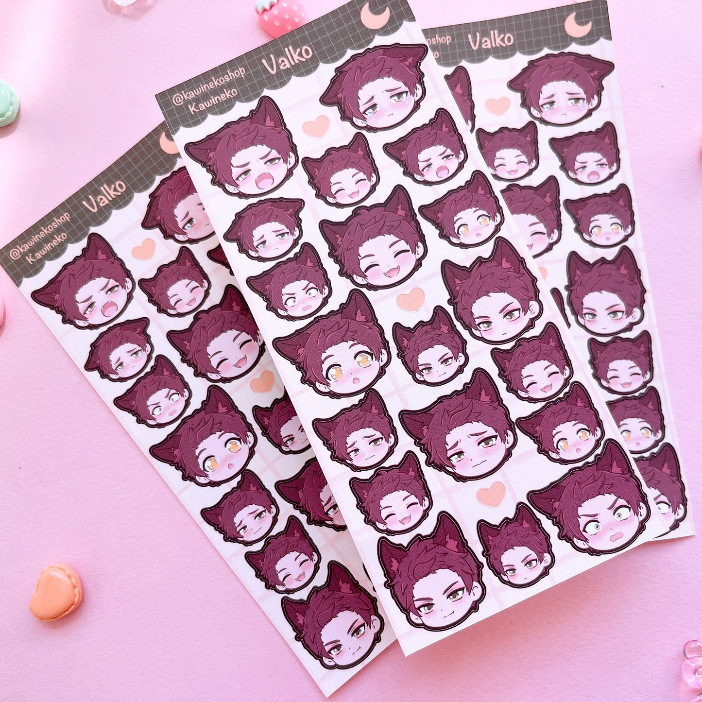 Valko Love and Deep Space lads avatar sticker sheet