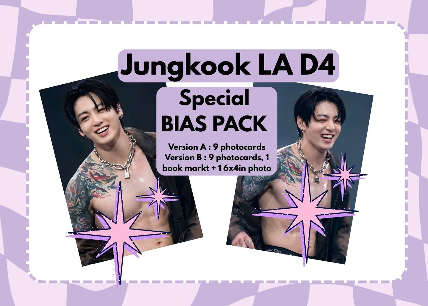 LA D4 Jungkook BTS bangtan Bias pack (read description!) photocards kpop photos
