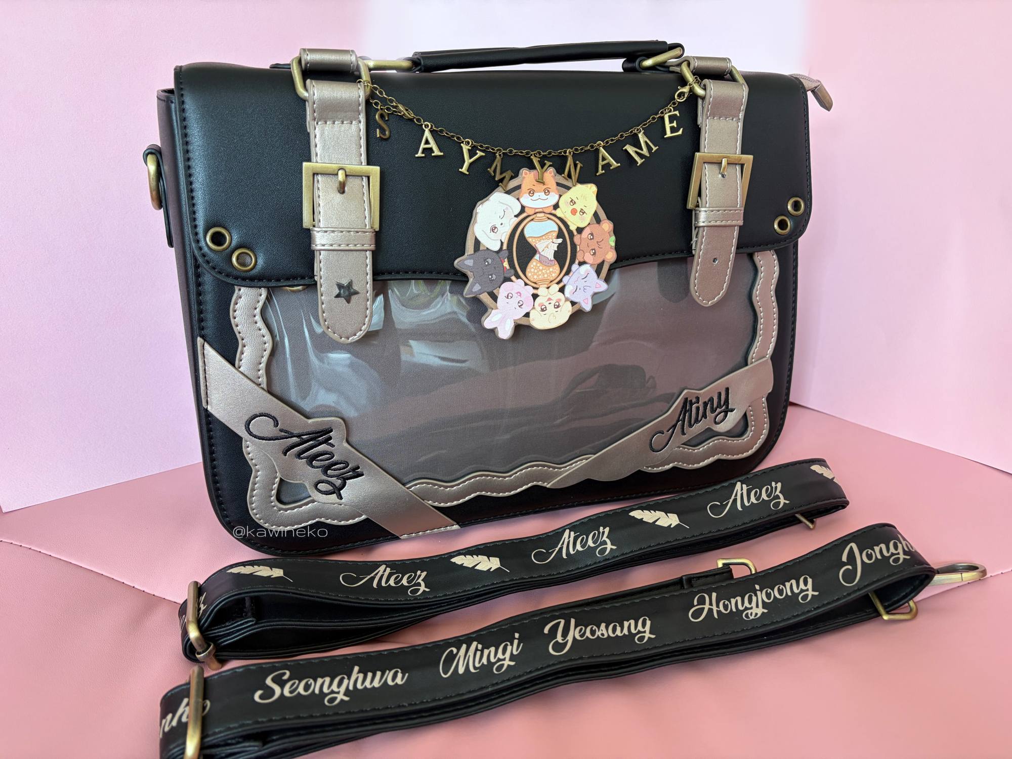 Ateez ita bag atiny backpack handbag side bag kpop – Kawineko