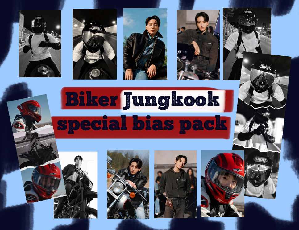 Biker Jungkook BTS bangtan Bias pack (read description!) photocards kpop
