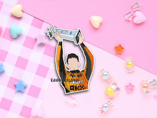 F1 Lando Norris waterproof Vinyl stickers Die cut team papaya driver