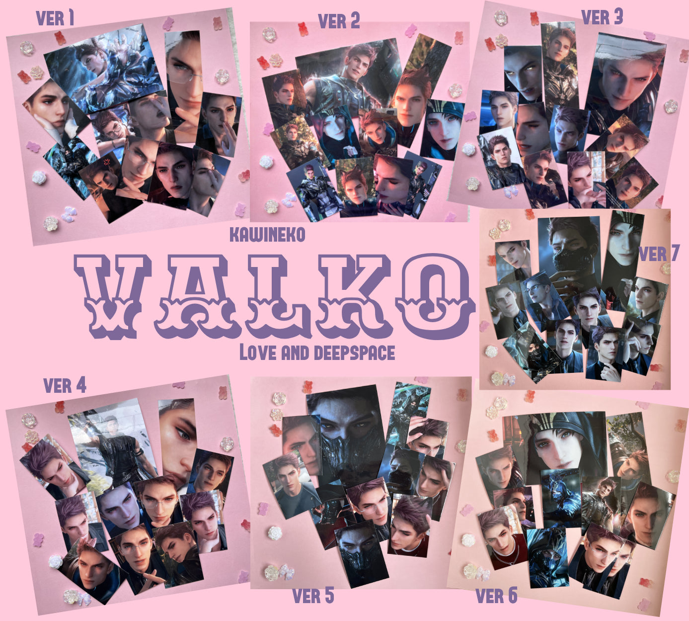 Valko Love and Deepspace Bias lover pack (read description!) photocards lads