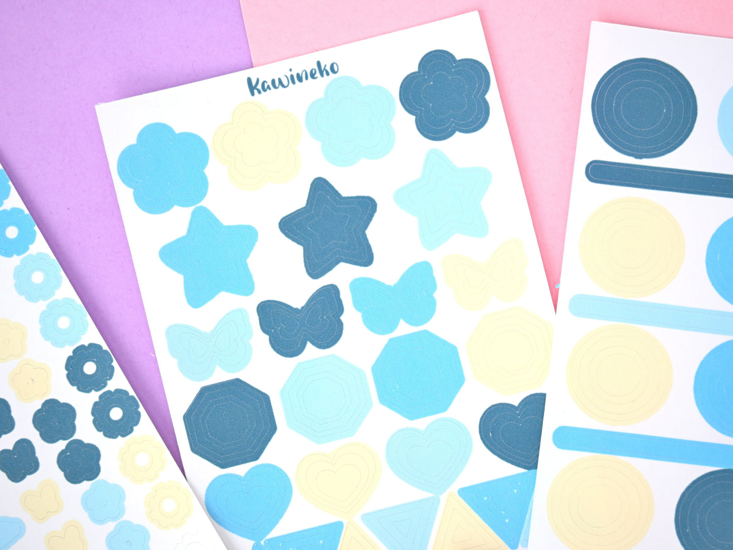 Vaporeon color palette deco stickers