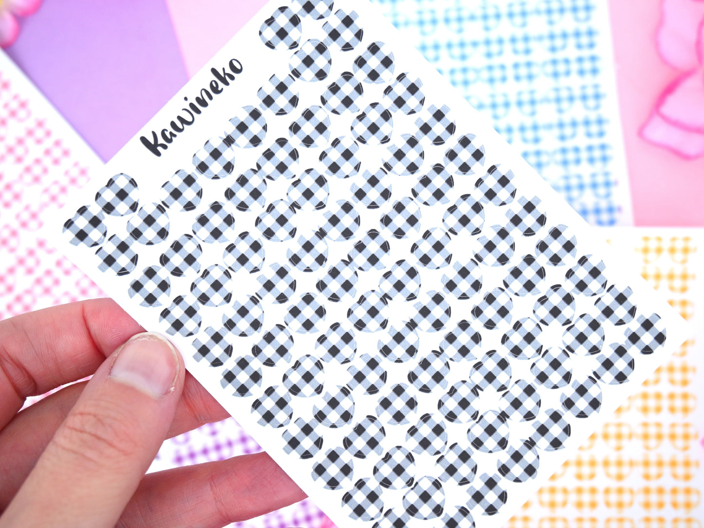 Little hearts plaid patterns