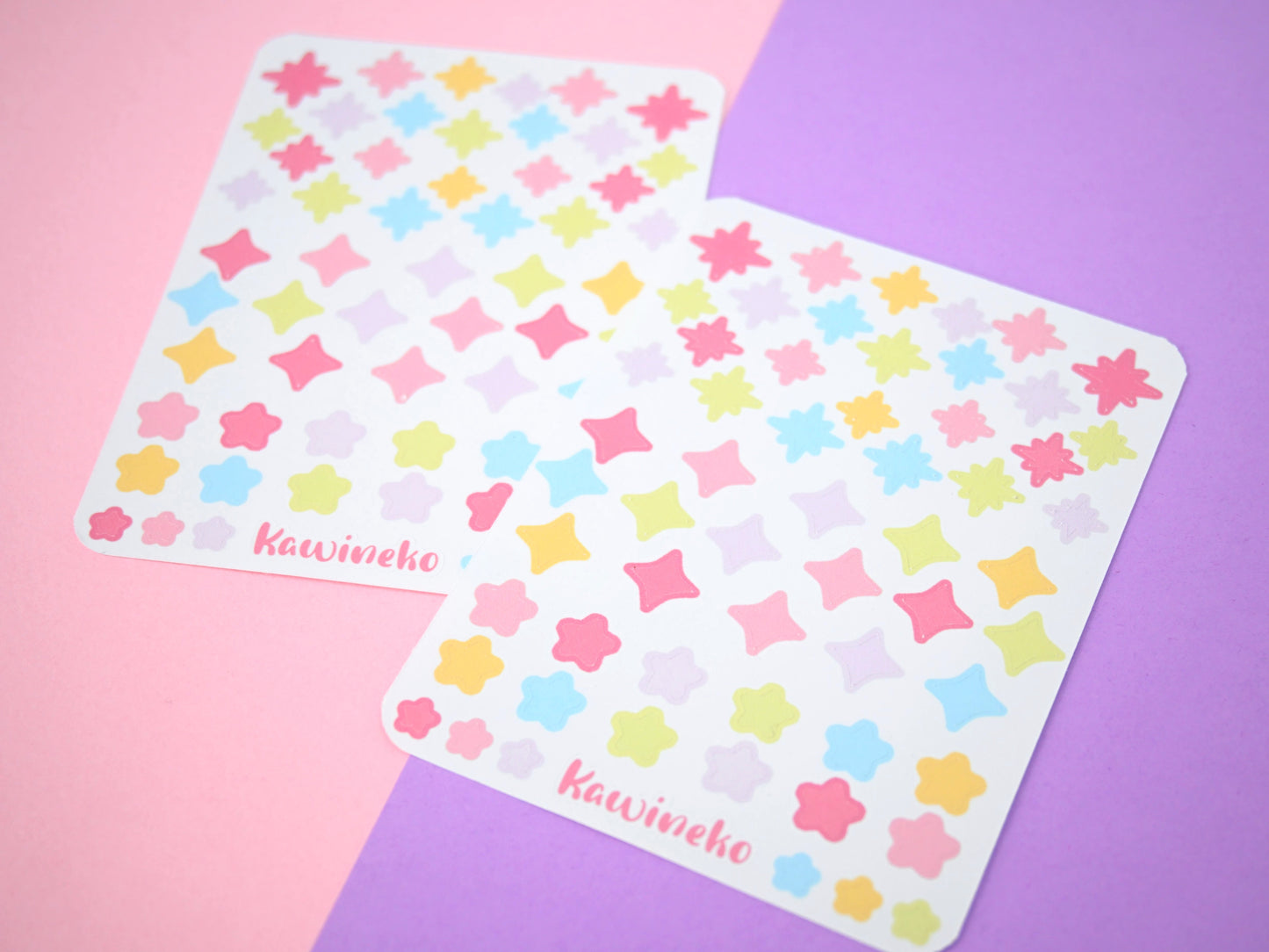 Spring stars sticker sheets