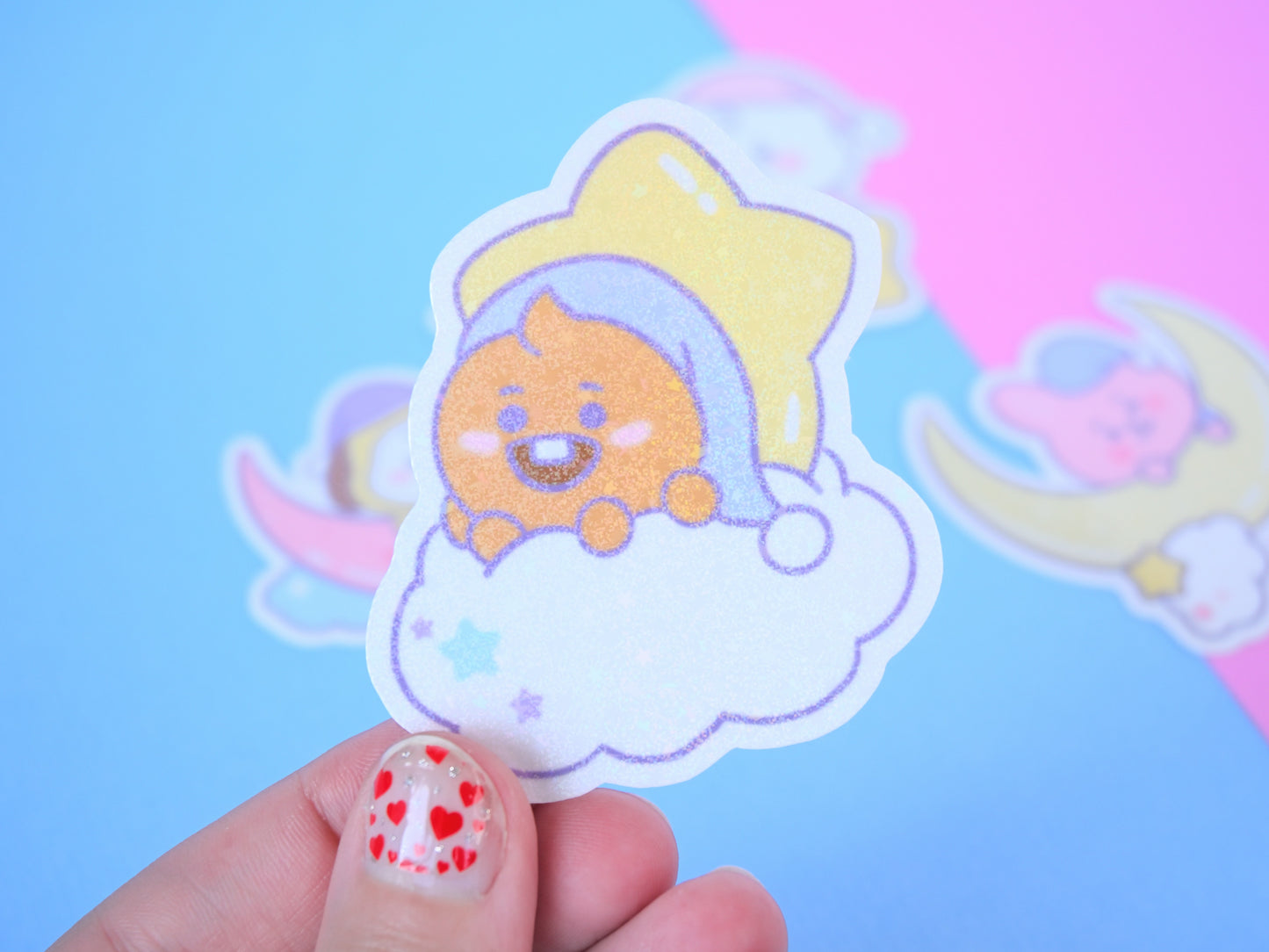 Die cut BT21 sweet dreams waterproof Vinyl stickers