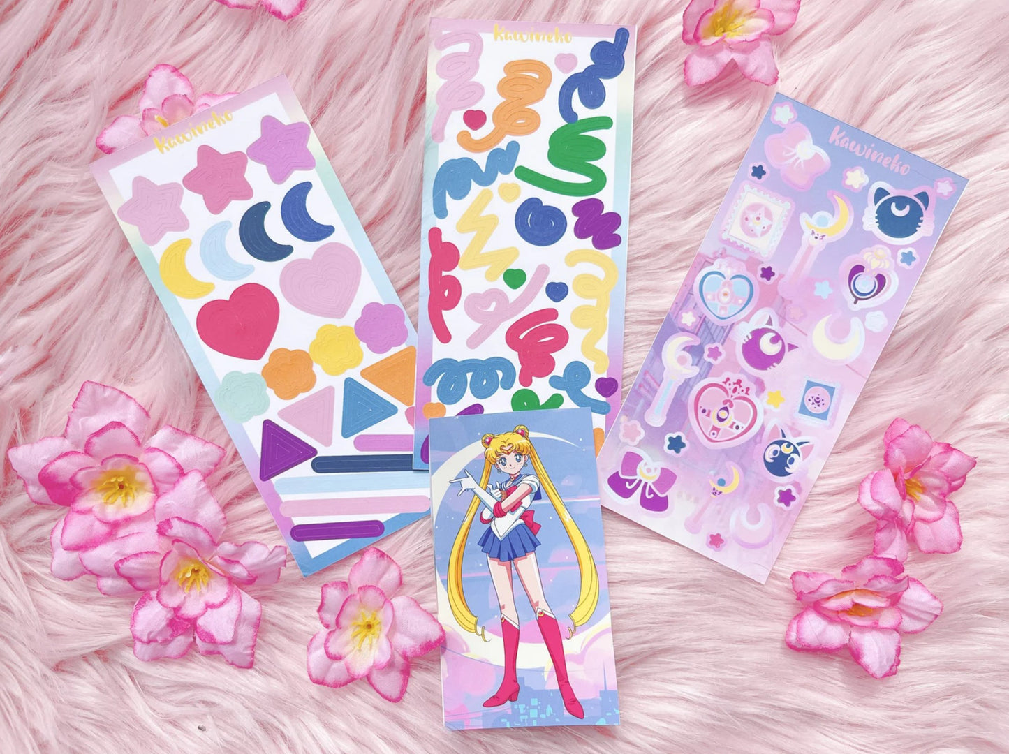 Sailor Moon color palette deco bundle anime manga sticker