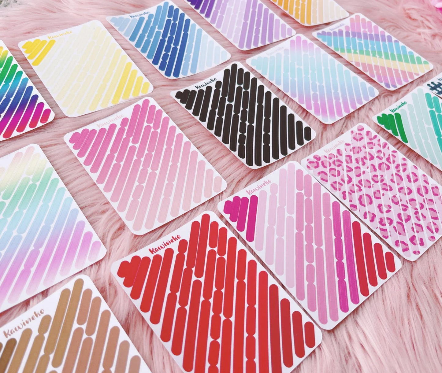 Line shapes sticker sheets