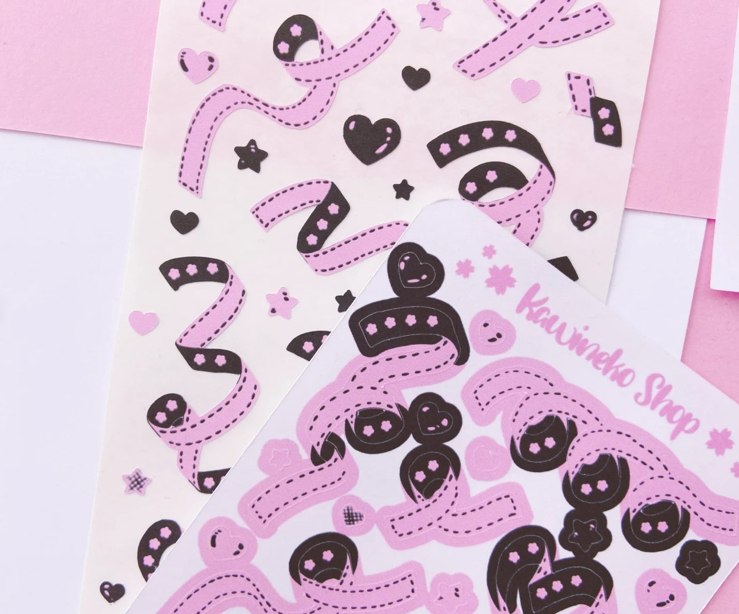 Black and Pink ribbons