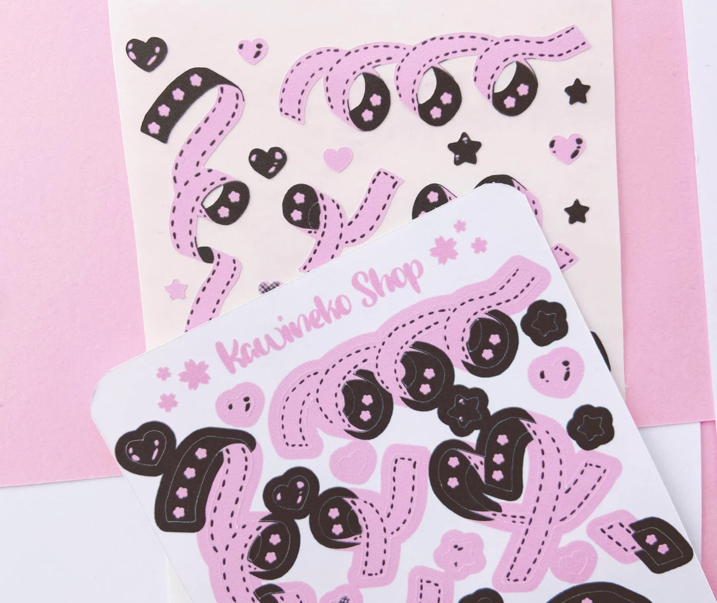 Black and Pink ribbons