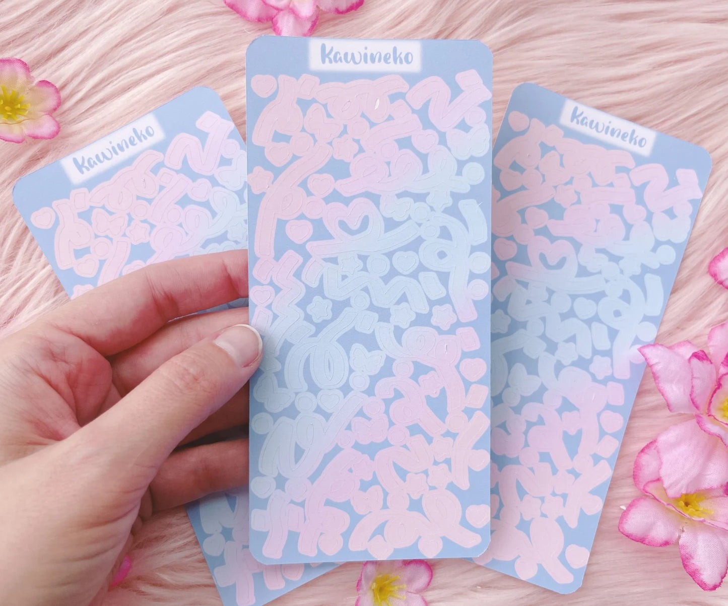 Soft pastel ribbons sticker sheets