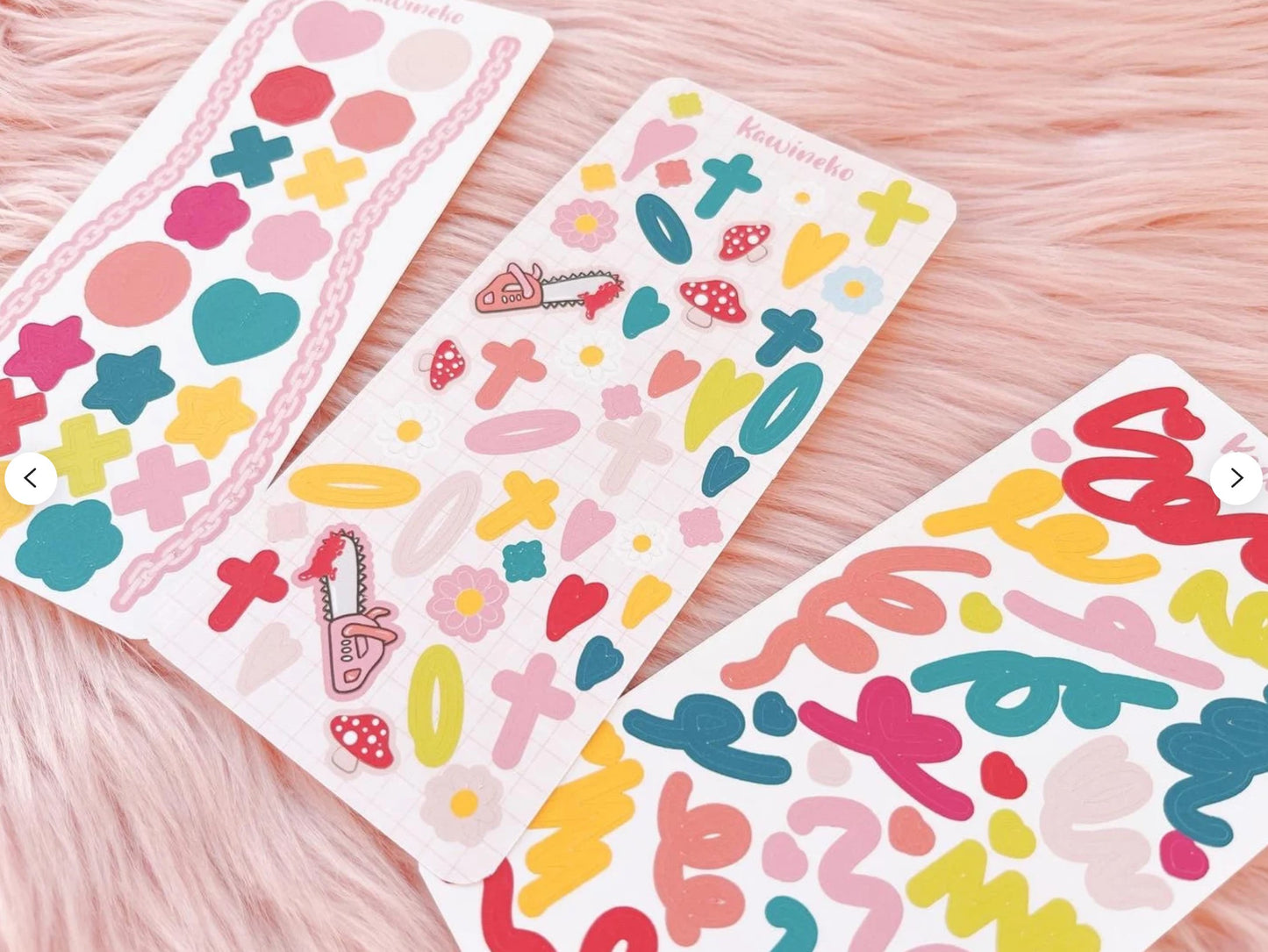 Chainsaw Man inspired color palette deco bundle anime manga sticker