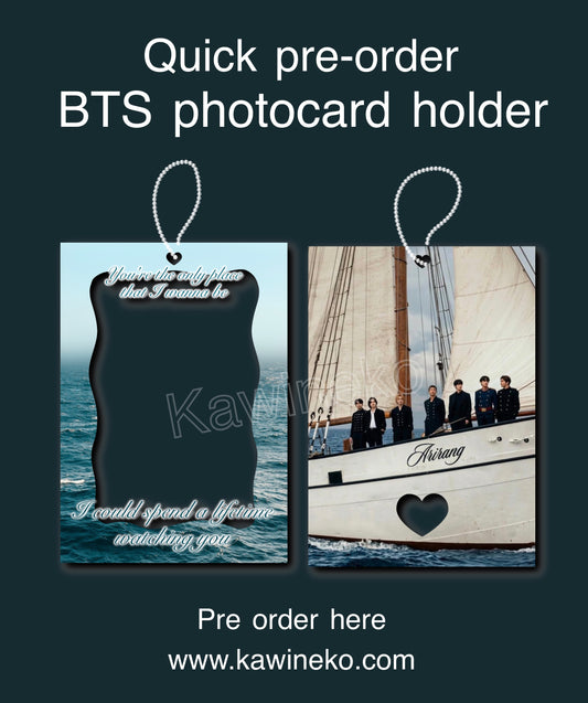 Pre order BTS swim world tour arirang pc holder army photocard keychains charms