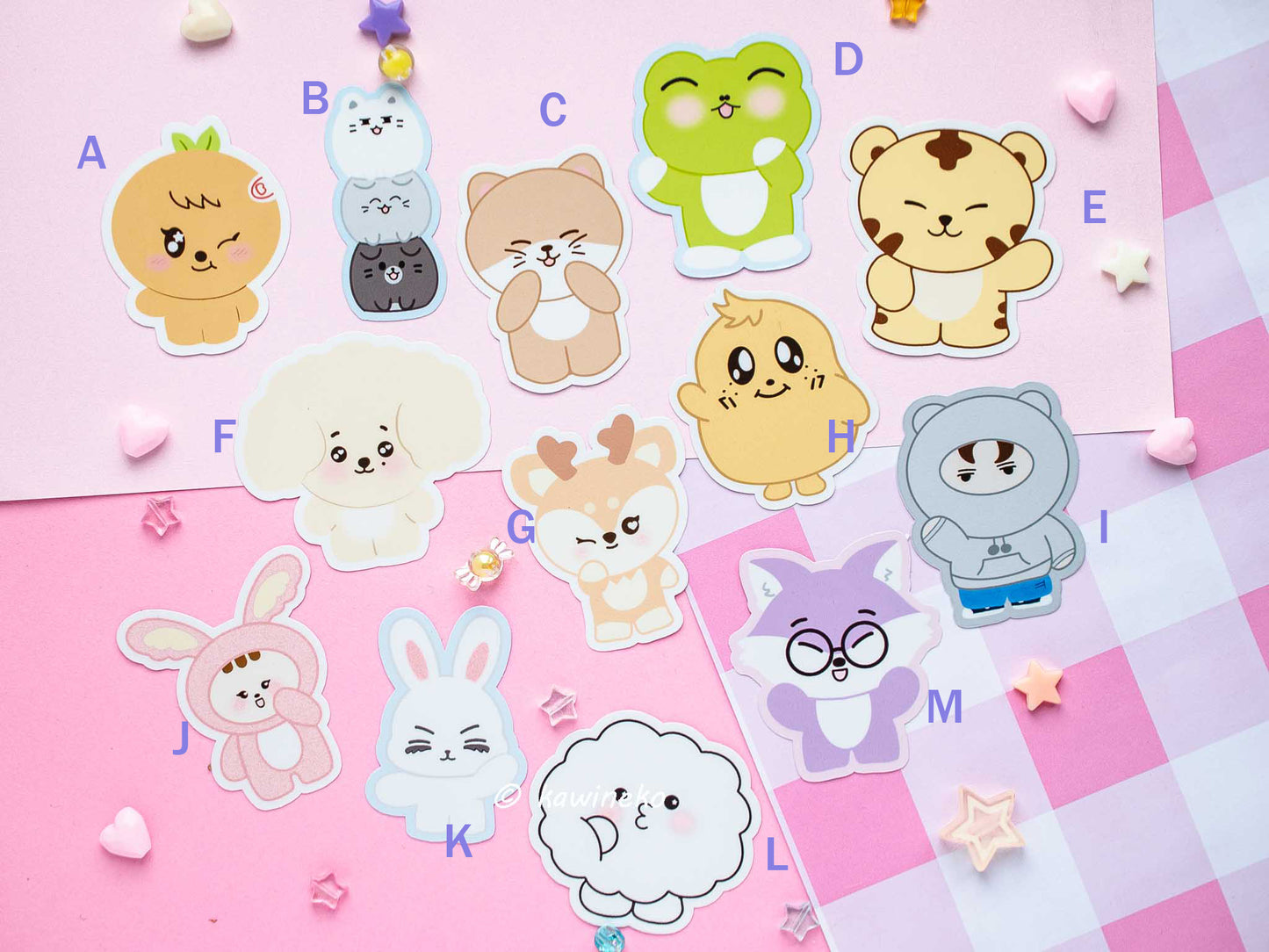 Seventeen svt carat waterproof Vinyl stickers Die cut