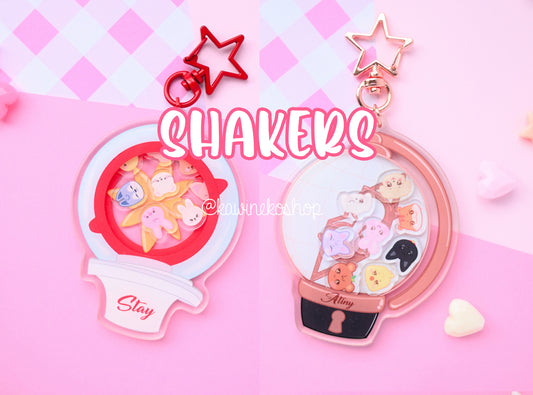 cute Ateez and SKZ keychains shakers merch kpop keychains charms