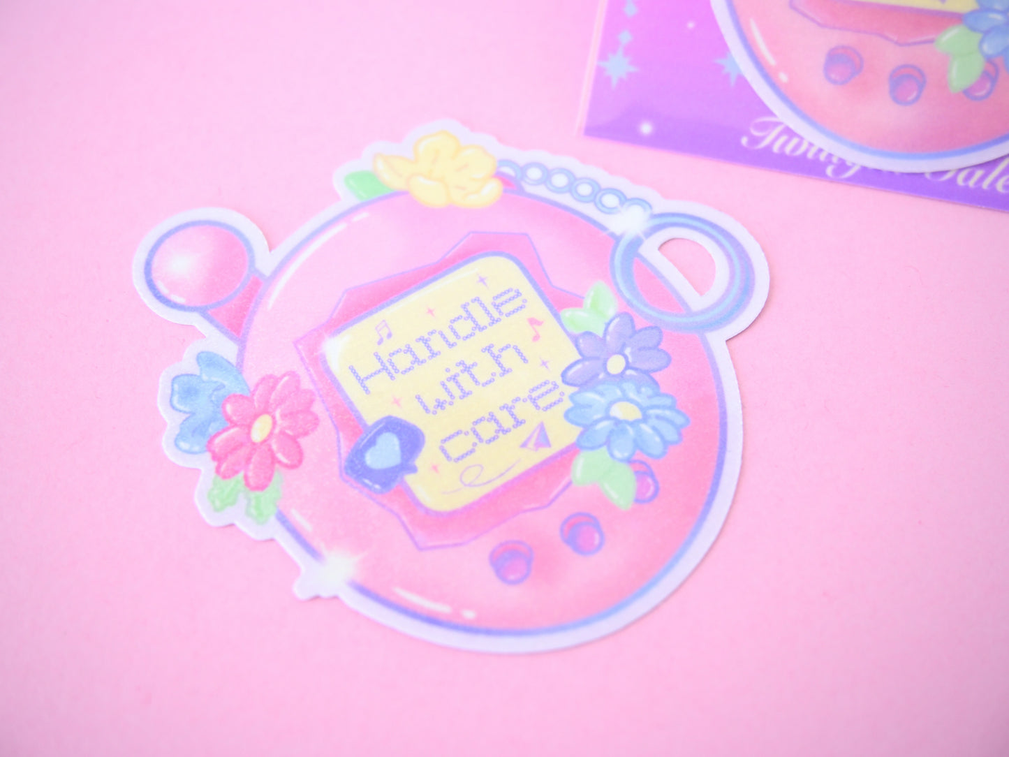 Die cut Tamagotchi waterproof Vinyl stickers