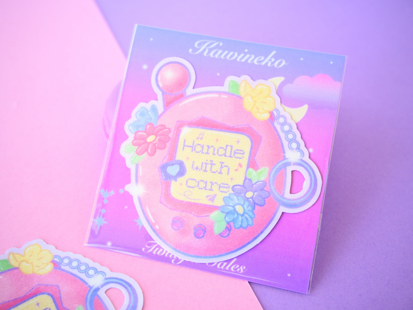 Die cut Tamagotchi waterproof Vinyl stickers