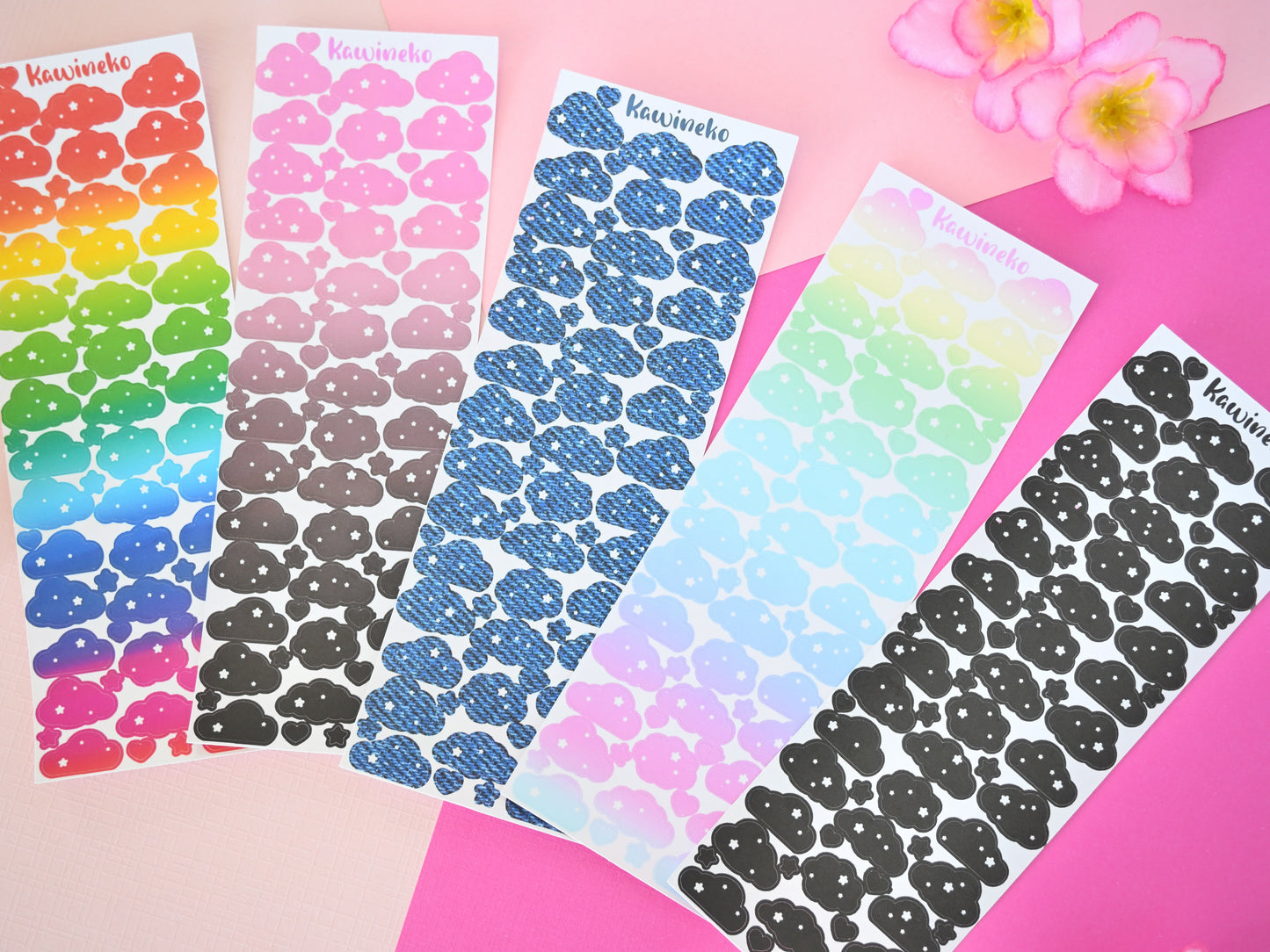 Clouds sticker sheets