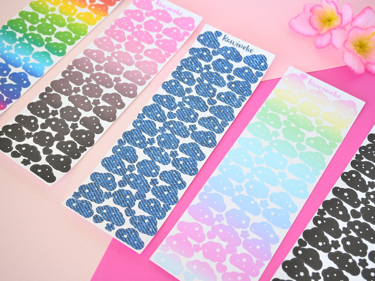 Clouds sticker sheets