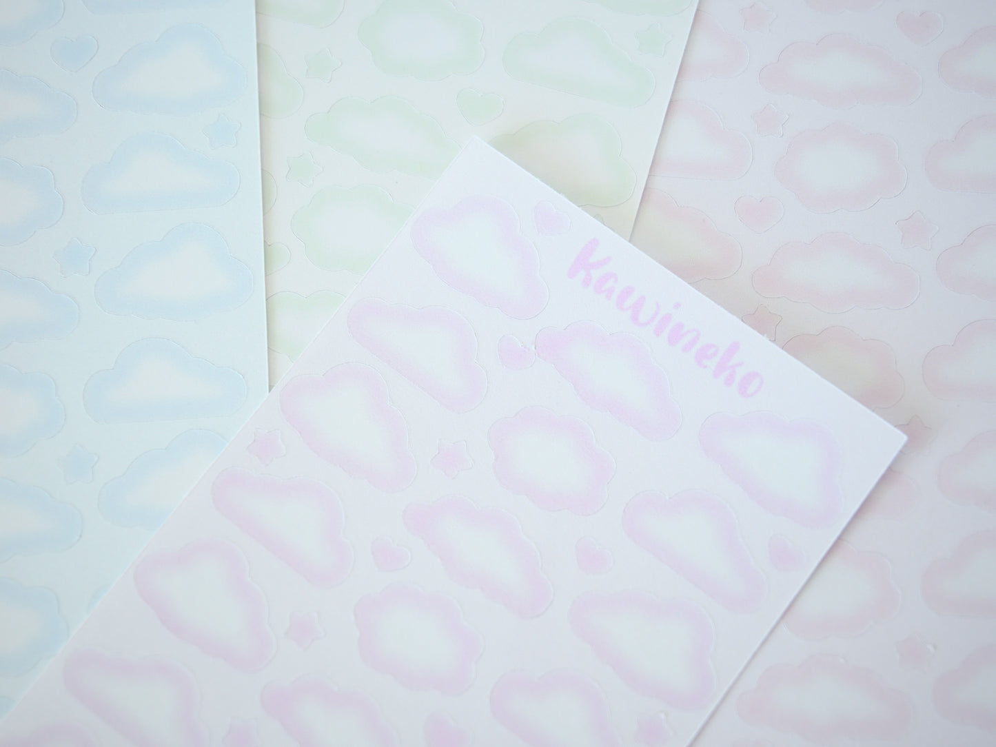 Soft Clouds sticker sheets