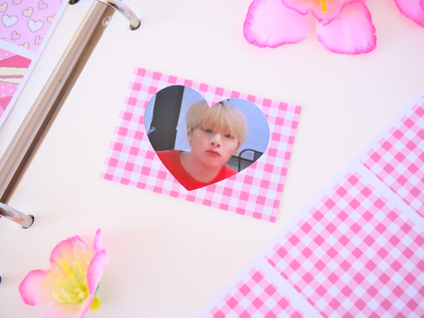 Cute little frames star and heart shaped sticker sheets