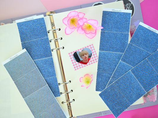 New Jeans frames star and heart shaped sticker sheets