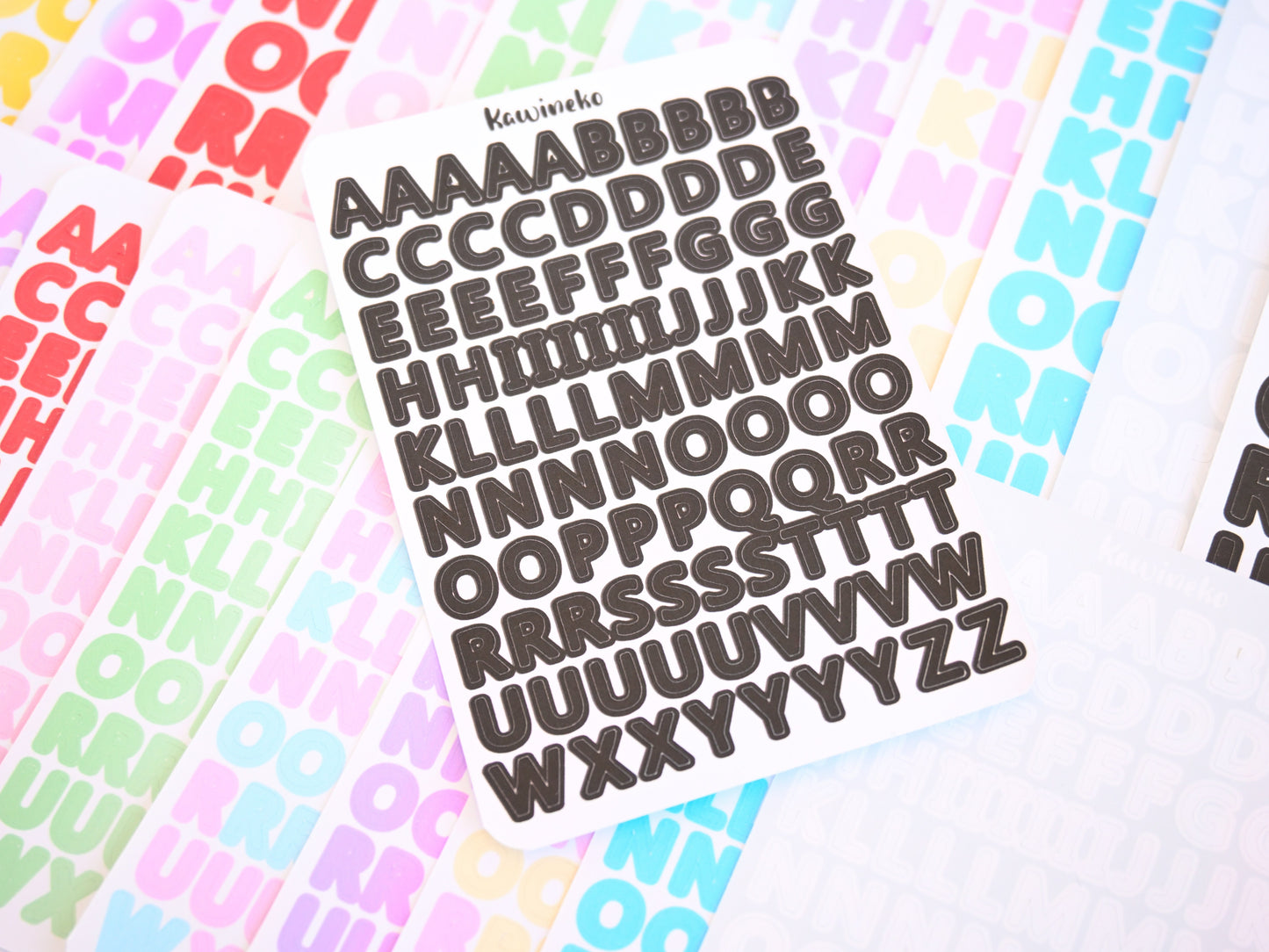 big and small alphabet stickers