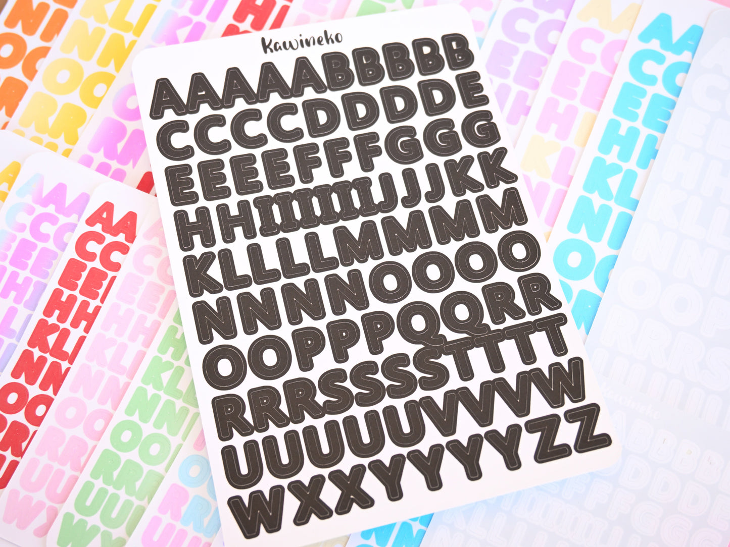 big and small alphabet stickers