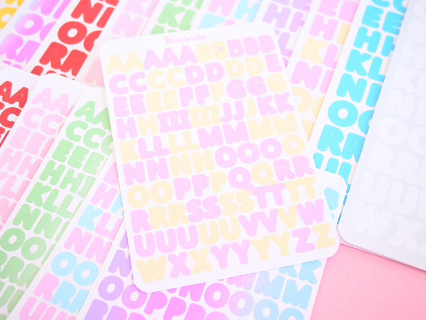 big and small alphabet stickers