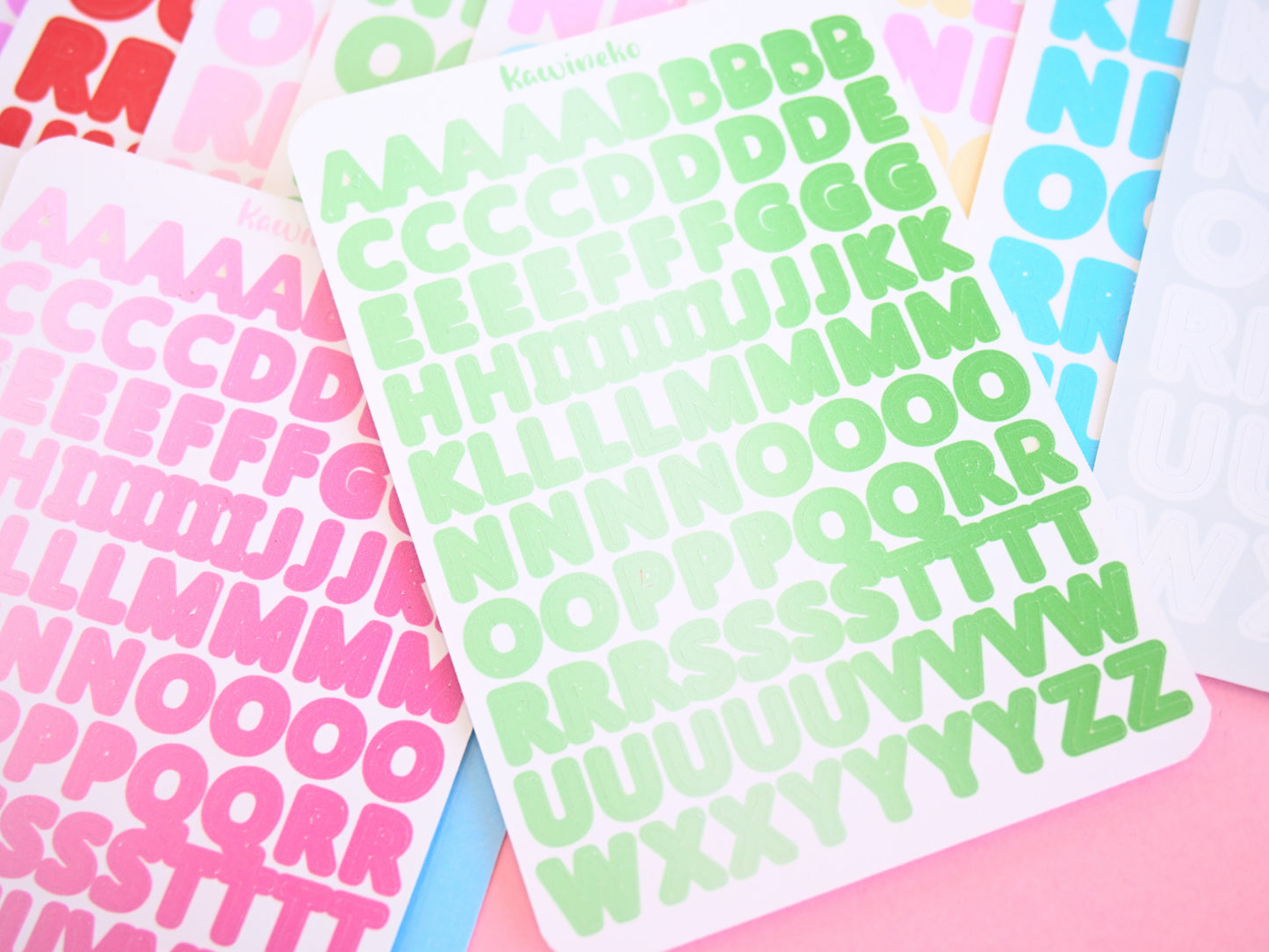 big and small alphabet stickers