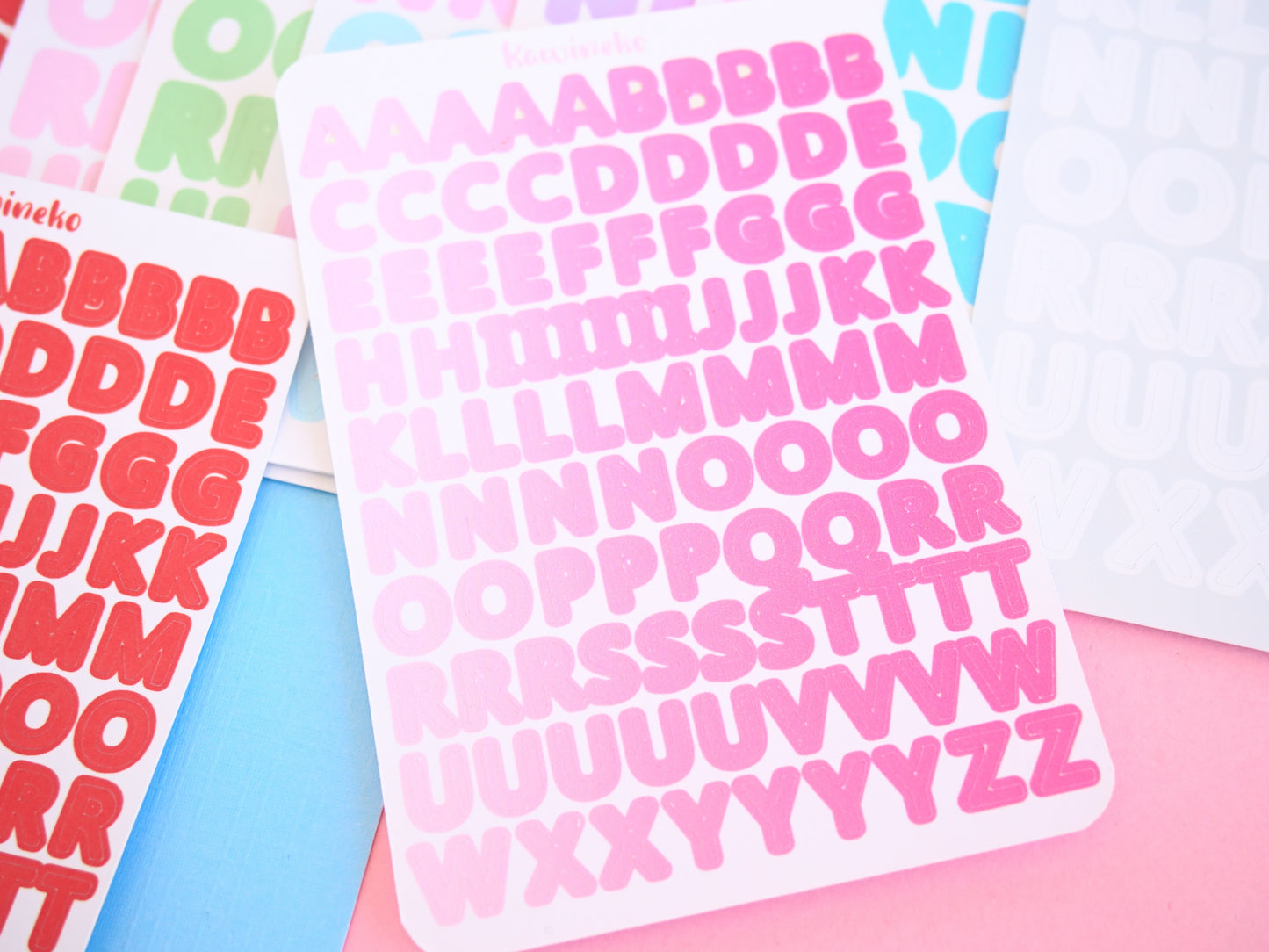 big and small alphabet stickers